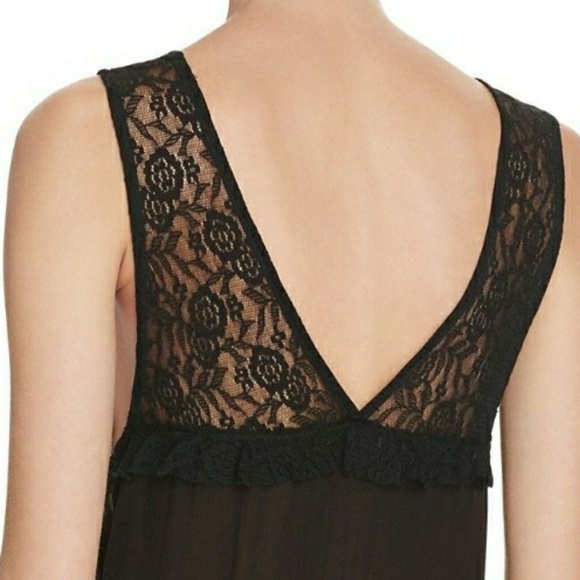 FREE PEOPLE LACE TRAPEZE CAMI BLACK - Picture 5 of 7
